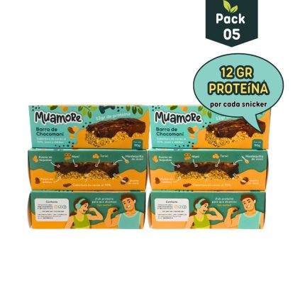 Pack 5: 06 snicker vegano proteico